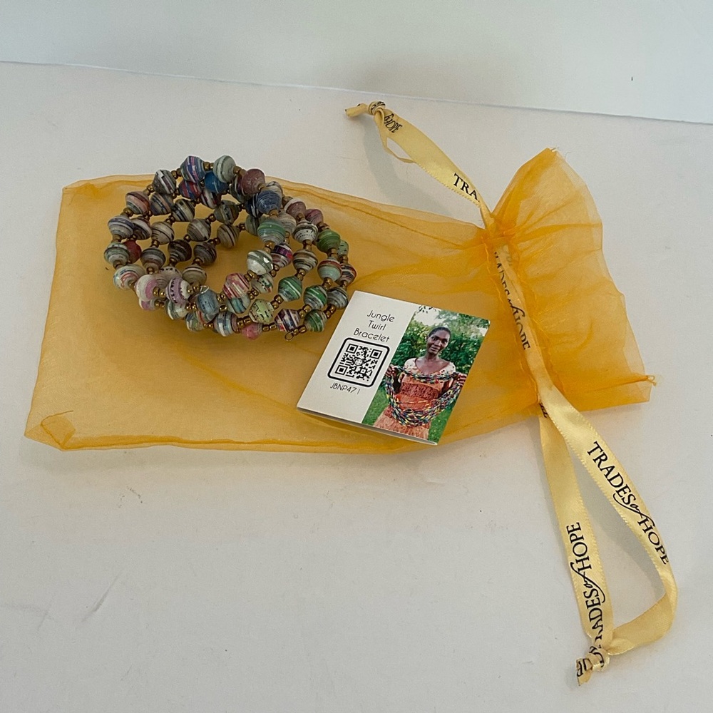 Trades Of Hope‎ Jungle Swirl Bracelet New Gift Handmade Uganda